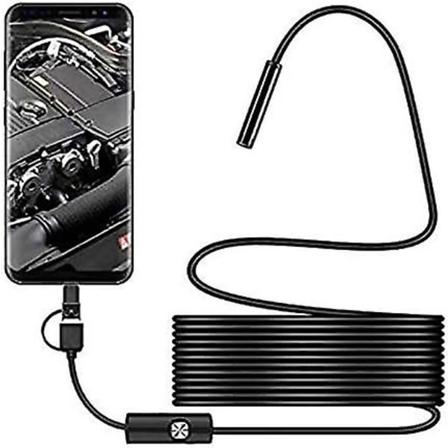 Usb-ormkamera för inspektion, 2,0 Mp Ip67 vattentät Usb C-boroskop, typ-c-omfångskamera med 8 justerbara LED-lampor för Android, Pc2