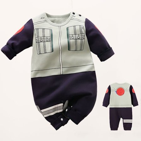 Mub- Custom kids cosplay clothing 0-1 year old baby one-piece Japanese anime cosplay baby clothes personality romper costume