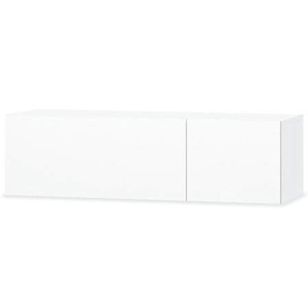 vidaXL TV-möbel spånskiva 120x40x34 cm vit högglans