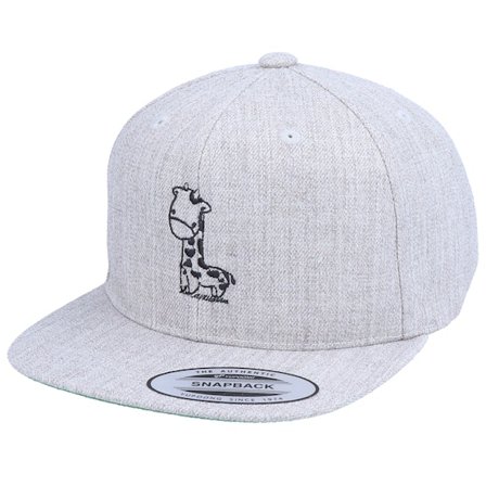 Kinder Kiddo Cap - Grau snapback Cap - Kinder Lovely Giraffe Heather Grey Snapback @ Hatstore