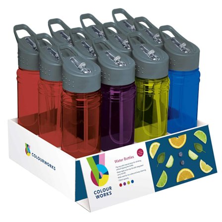 Colourworks Sports Water Bottle Purple