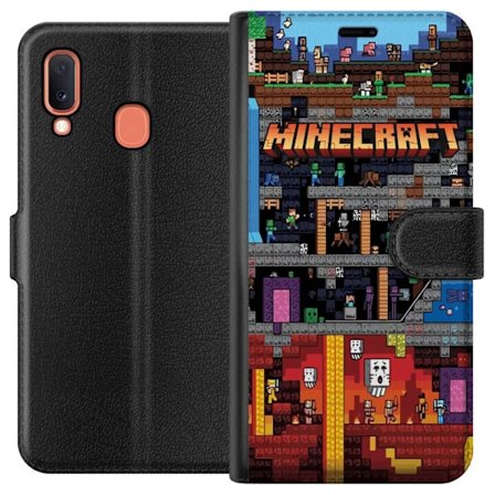 Yhteensopiva Lompakkokotelo Samsung Samsung Galaxy A20e Minecraft