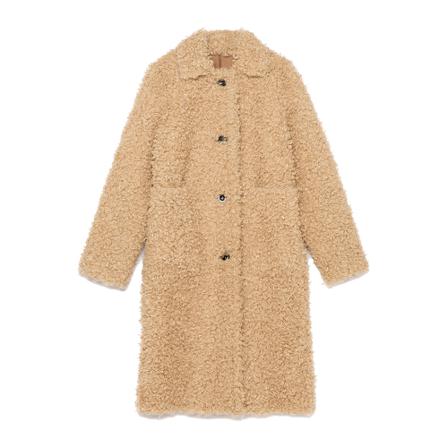 Maliparmi, Single-Breasted Coats Beige, Dames, Maat:S