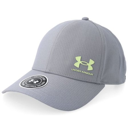 Under Armour - Grå adjustable Keps - Velcro Low Steel Adjustable @ Hatstore