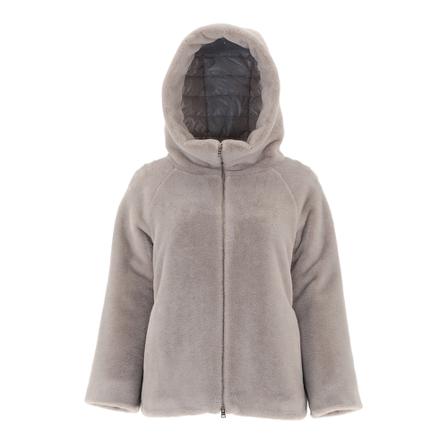 Herno Down Jacket In Faux Fur , Grijs , Dames , Maat: XS