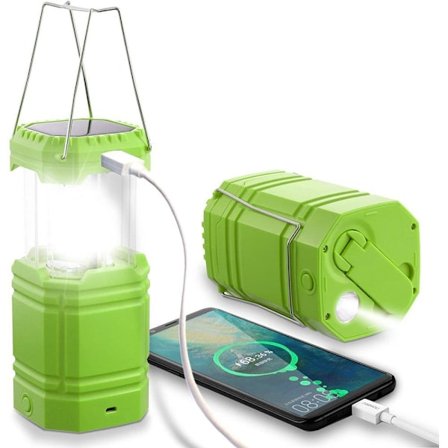 Solcelled LED-lys Vandtæt Håndsving Nødlys