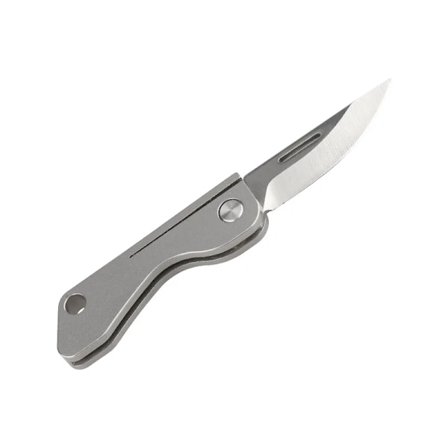 Titan Legering Mini Folding Kniv EDC Bærbar Nøkkelring Anheng Kniv