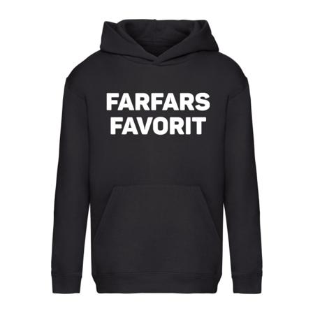 Bedstefars favorit - Hættetrøje / Sweater - BØRN sort Svart - 128