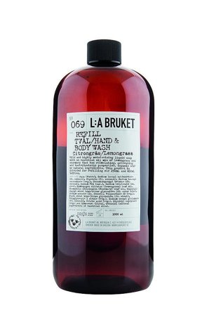 L:A BRUKET 069 Hand & Body Wash Lemongrass 1000 ml, Skincare, Håndpleje, Håndsæbe