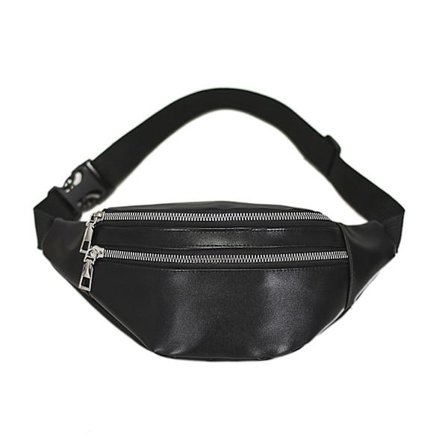 Midjeväska Fanny Packs med dragkedjefickor Justerbart bälte för män och kvinnor