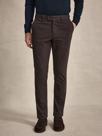 John Henric Men's Braune Chinos Slim Fit Size 38