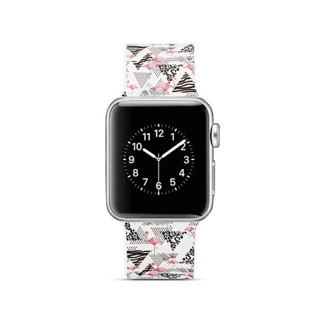 Silikon klokkerem til Apple Watch 4 40mm, 3/2/1 38mm - Flamingo