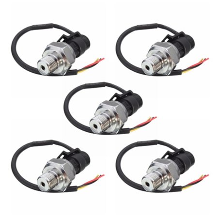 5x Tryckgivare 5v 0-1.2Mpa Bränsle för Gas Vatten Luft