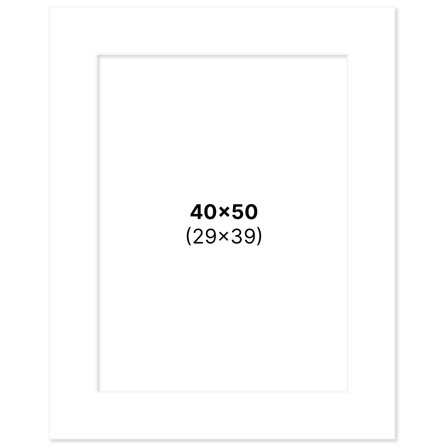 Pen Store Passe-partout Blanc 40x50 cm