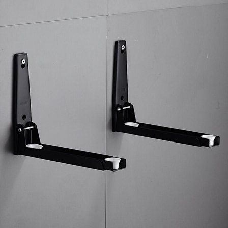 Mikrovågsugnshylla i svart, mikrovågsugnshylla i rostfritt stål, passar alla mikrovågsugnar, maxvikt 50 kg