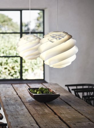 Swirl 3 taklampe Ø32 - hvit