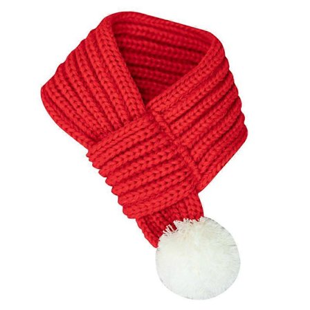 Julhalsduk för husdjur, juldräkt för hund och katt samt julklapp till husdjur, varm hundhalsduk S