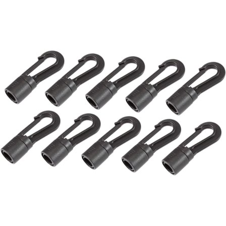 20 Stykker Krok Telt Løkkestropp Krok Kraftig Snap Spenne Fiske Karabinkroker Fikset Spenne Markisekrok Klips for Markiser Plast