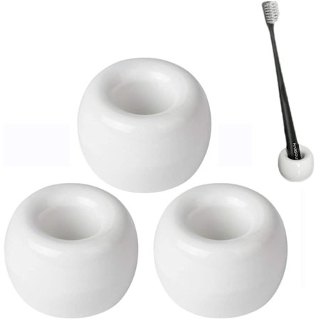 3 stk. Keramiske Tandbørsteholdere Skraberholdere Enkel Stil Des