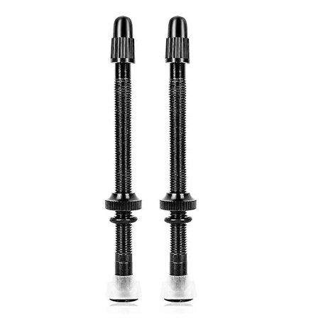 2 stk. Slangeløse Presta Ventiler til Sykkel Aluminiumlegering 80mm med Verktøy for Fjerning av Ventilkjernen