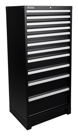 PELA 533585 Lådhurts till verkstadsinredning, 11 lådor, Garageinredning & förvaring