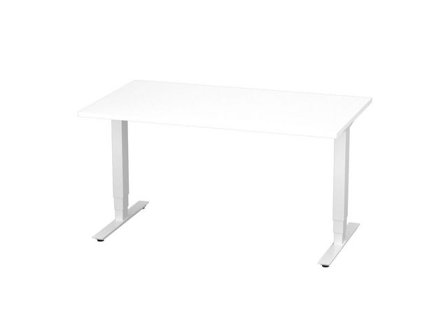 deNord Design Bord höj/sänk Pro 1400x800 vit/vit - Lyreco - Kontorsmöbler och inredning - Bord och hurtsar - Skrivbord - Höj/sänkbar
