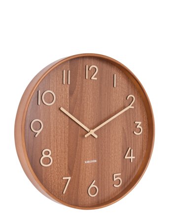 KARLSSON | Wall Clock Pure Large Dark Basswood | Ø60CM