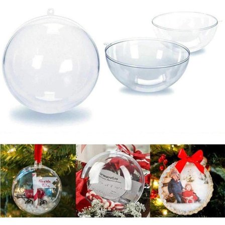 20 stk Akryl Kugler DIY Ornament Transparent Plast