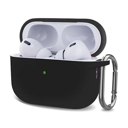 AirPods Pro 2 silikonetui med spenne - Svart