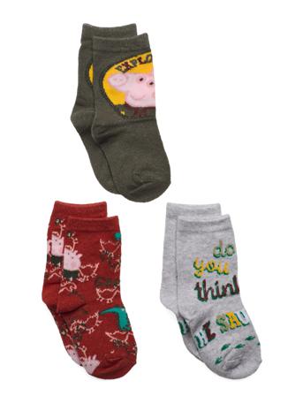 3 Pack Socks Socks & Tights Socks Monivärinen/Kuvioitu Gurli Gris