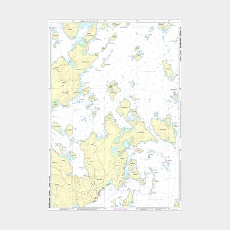 Carta speciale Hydrographica 622-09 Vänsö-Tyrislöt, A2 non piegata (plano)