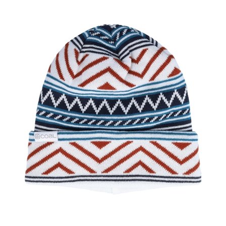 Coal - The Weston White Americana Cuff Cuff White Beanie - @ Hatstore