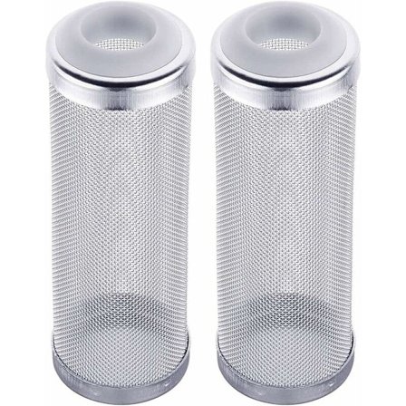 Akvarie externt filterfilter skydd akvarium skyddande lock rostfritt stål filter akvarium filter vakt nätnät 12mm 2 stycken, Sunny