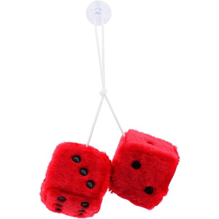 (Röd) Bil Hängande Päls Tärningar Bil Inredning Dekoration, Inredning Wa