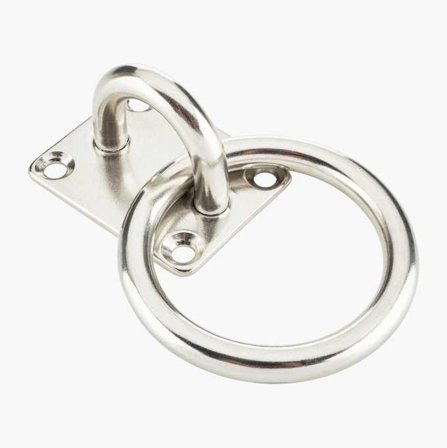 Surrningsfäste med ring rostfritt 8 mm - Biltema