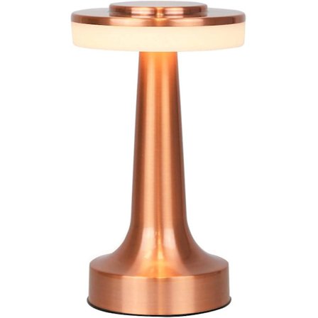 Bærbar LED-bordlampe med berøringssensor, 3-nivåers lysstyrke,