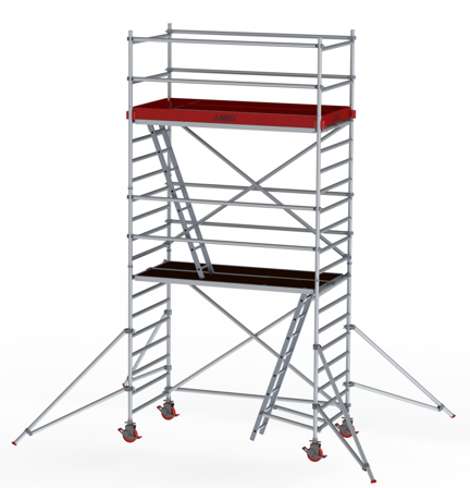 Laggo Jumbo Pro Rullestillas bred 4,2 m, Stiger & stillaser