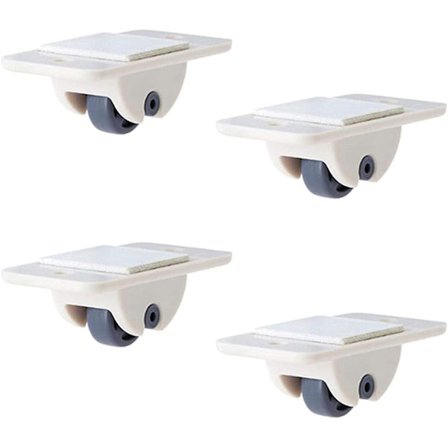 Selvklæbende hjul, 4 stk. opbevaringskasse hjul, til gør-det-selv kasse legetøjsbil stofkasse opbevaringsbeholder små møbler