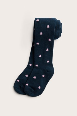 Kappahl | Strømpebukse med hjerter | Blå