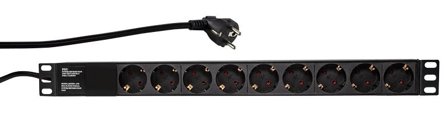 LogiLink LOGILINK- 19'' power distribution unit with 9 german sockets without ON/OFF swi