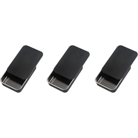 3 stk. Metal Dåseæsker, Metal Skydelåg Dåser til Læbepomade, Håndværk Smykker, Læbepomade & Kosmetik - Mini & Små Dåseæsker med Låg.