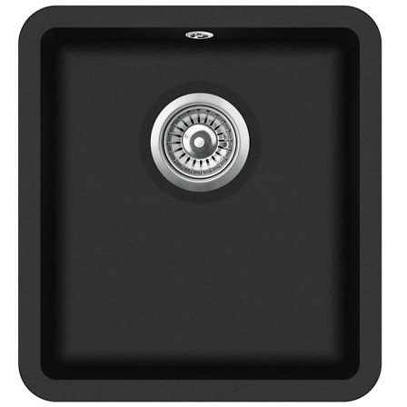 vidaXL Diskho granit enkel svart