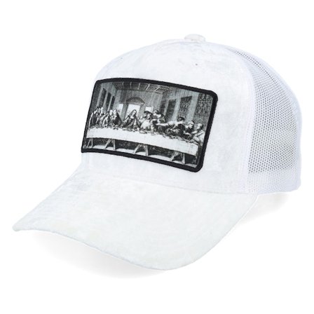 Public Domain - White trucker Czapka Z Daszkiem - Last Supper White Velvet Trucker @ Hatstore