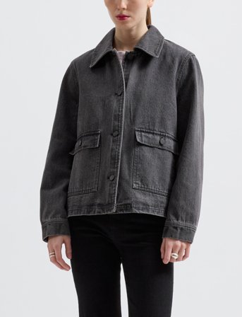 Brixtol Textiles Sissel Denim Indigo - Black - L