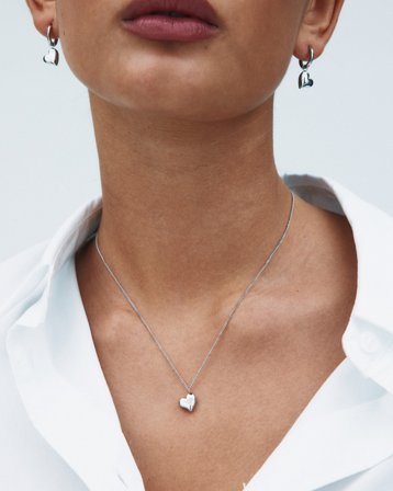 Edblad Amorina Necklace S Silverfärgad Smycken Tjej - Kids Brand Store