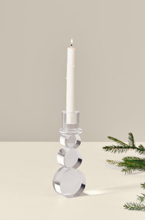 Jotex - Stearinlys Gjennomsiktig - OLOF - Kjøp Juledekor hos Jotex