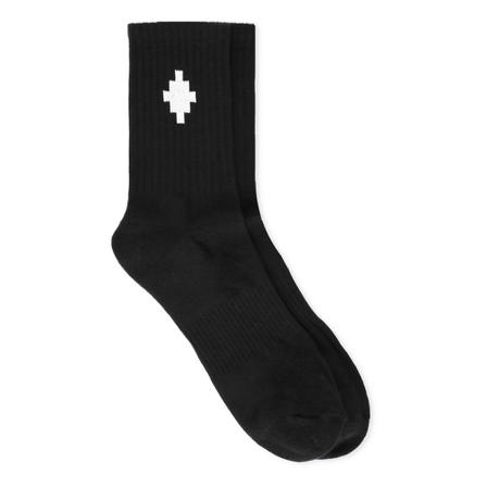Marcelo Burlon Socks Sort, Herre Strømper, Størrelse: ONE Size