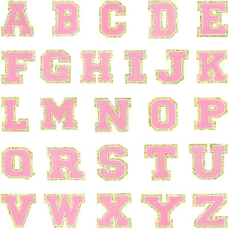 Kirjainlaastari, englanninkielinen kirjain A-Z silitettävä korjauslaastari A