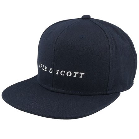 Lyle & Scott - Blå snapback Keps - Script Cap Dark Navy Snapback @ Hatstore