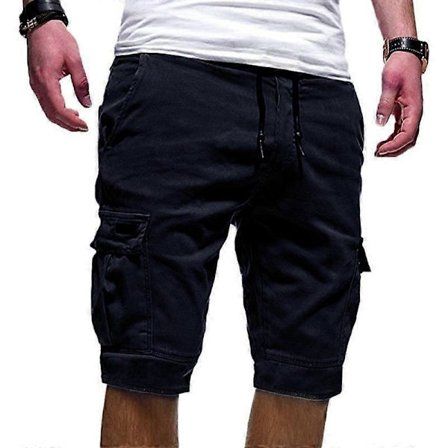 Herr Jogging Shorts Elastisk Midja Armé Sport Casual Cargo Shorts Byxor